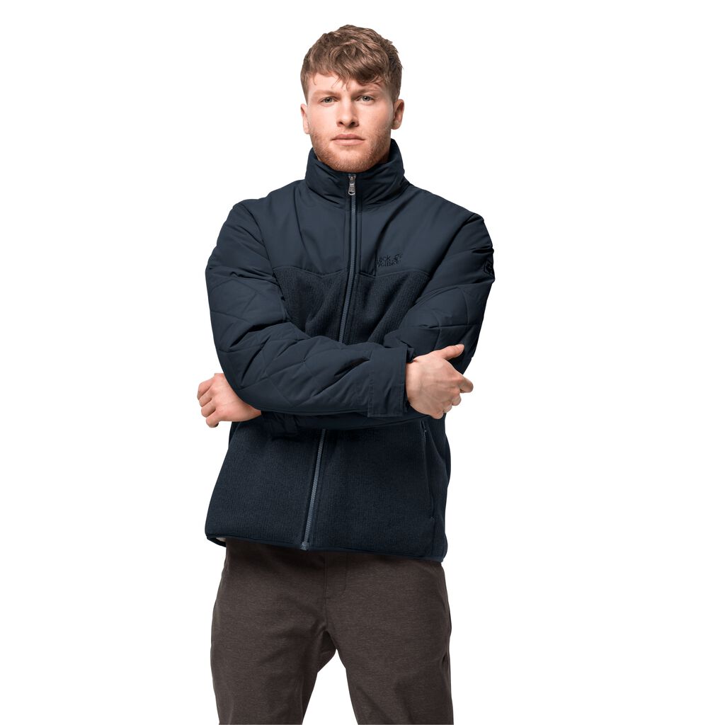 Jack Wolfskin ROBSON WOOD fleece ζακετεσ ανδρικα μπλε | GR7844325